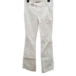 7 For All Mankind Wide Leg Flare Jeans in Off-White